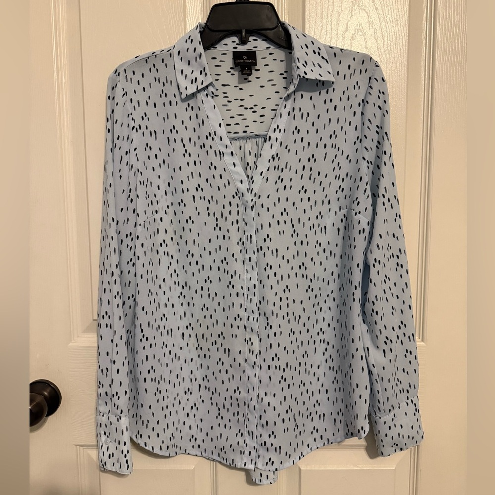 Worthington Light Blue Blouse
